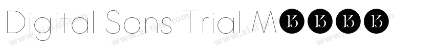 Digital Sans Trial M字体转换